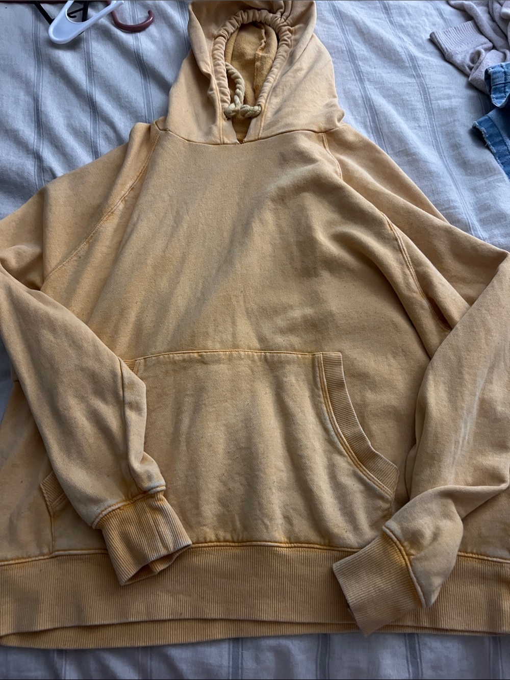 5/$10 item  Yellow Pullover Hoodie Sweatshirt